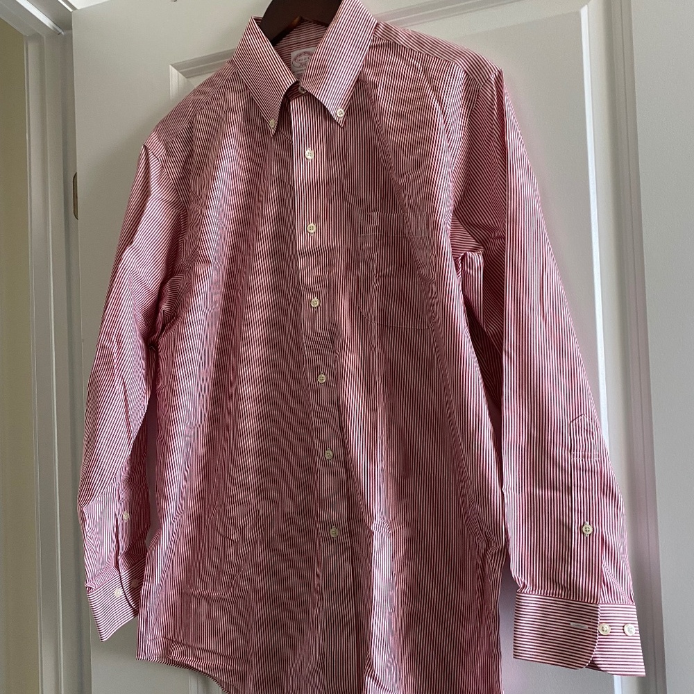Brooks Brothers Original Polo Shirt 346 Size 15 1/2 - 2/3